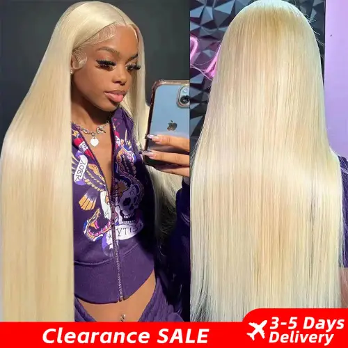 Blonde 613 13x6 Lace Frontal Wigs HD 613 Lace Front Human