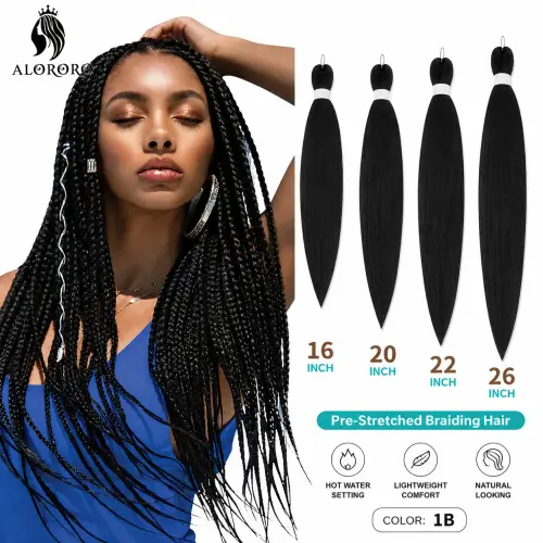 Pre Stretched Braiding Hair Synthetic Yaki Texture Jumbo Hair