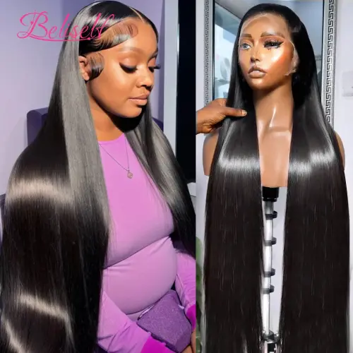 HD Transparent Lace Front Human Hair Wig 13x4 13x6 Straight