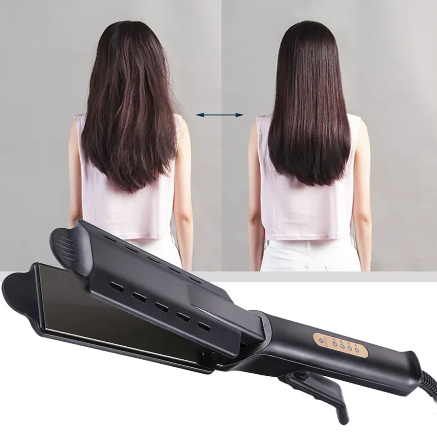 Wide Plate Flat Iron Professional Titanium Alloy Hair