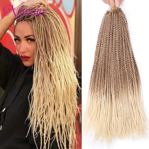 Synthetic Senegalese Twist Hair Extensions Crochet Hair