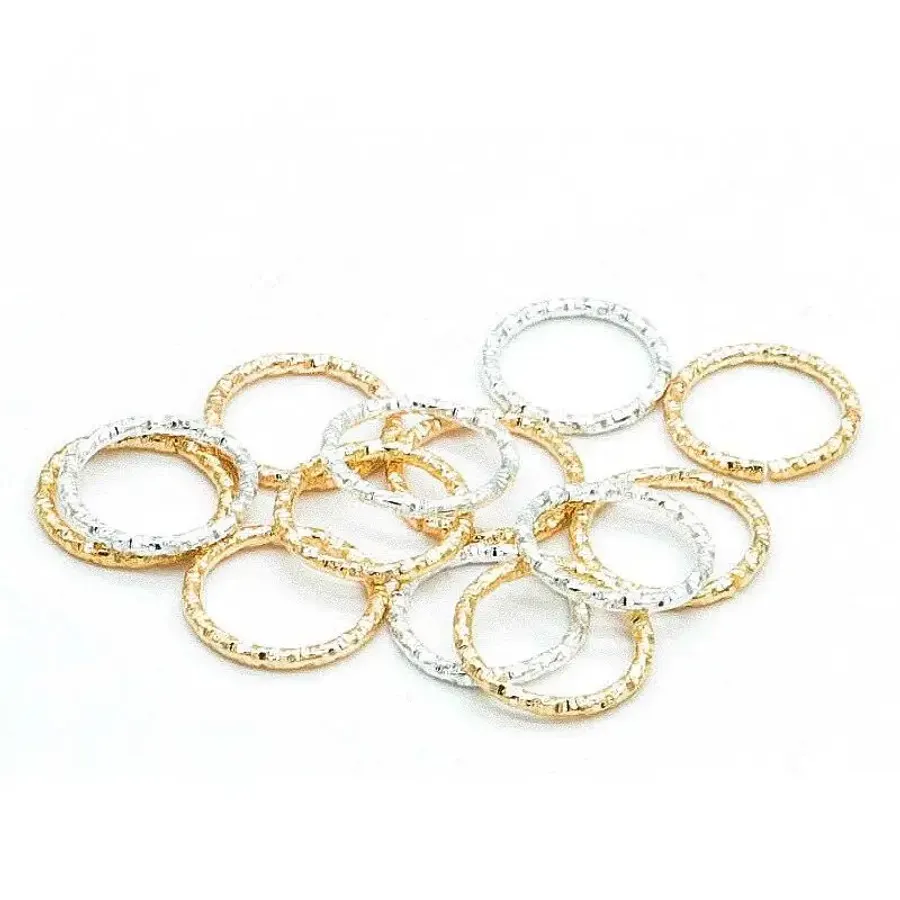 50pcs/lot Metal Hair Rings Dreadlock Beads Cuffs Tubes 3d