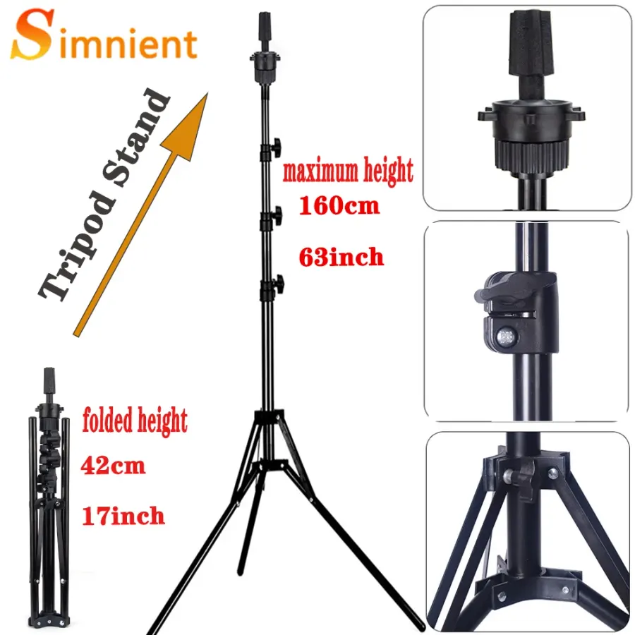 The New Adjustable Wig Stand Mannequin Head Tripod For Canvas