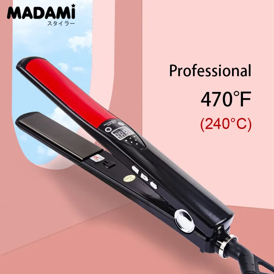 Professional Hair Straightener Titanium Keratin Hair Flat
