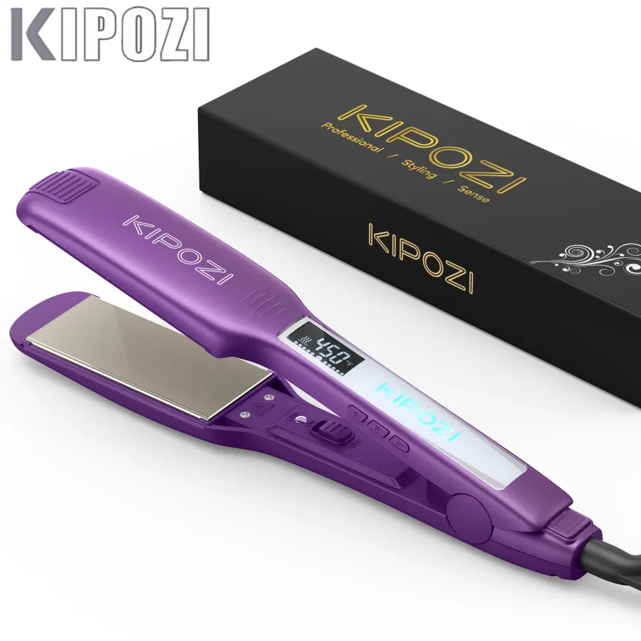 KIPOZI Professional Hair Straightener Titanium Flat Iron with