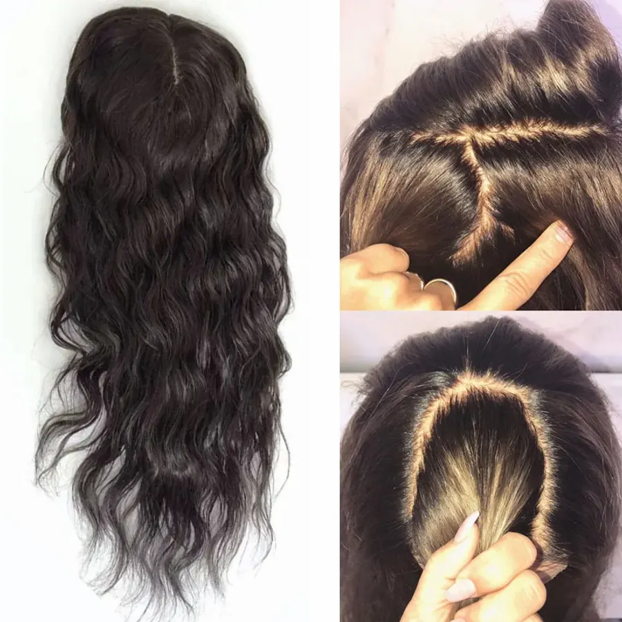 Loose Wave Human Hair Wigs Silk Base Full Lace Wig Brazilian