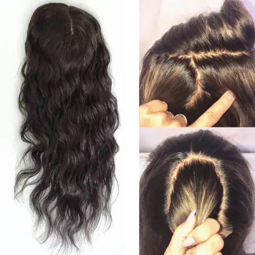 Loose Wave Human Hair Wigs Silk Base Full Lace Wig Brazilian