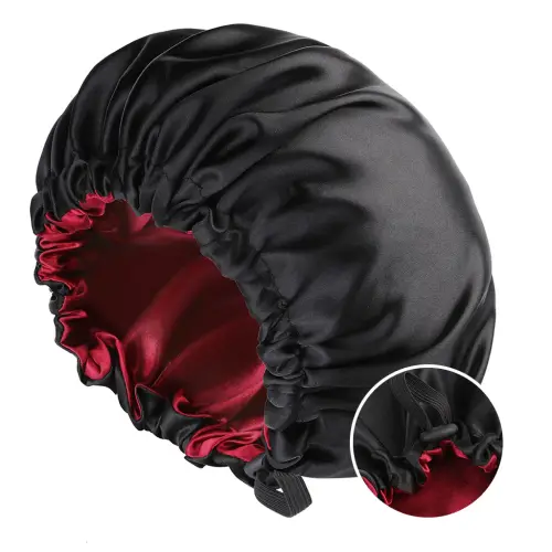 Satin Bonnet for Sleeping Silky Bonnet Cap Large Double Layer
