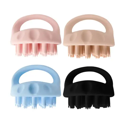 Hair Scalp Massager Shampoo Brush Soft Silicone Shampoo Brush