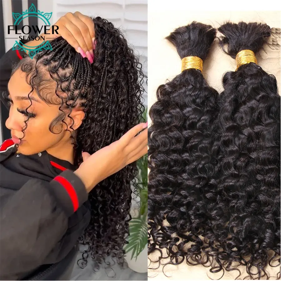 Bulk Human Hair For Braiding Burmese Boho Braids Human Hair
