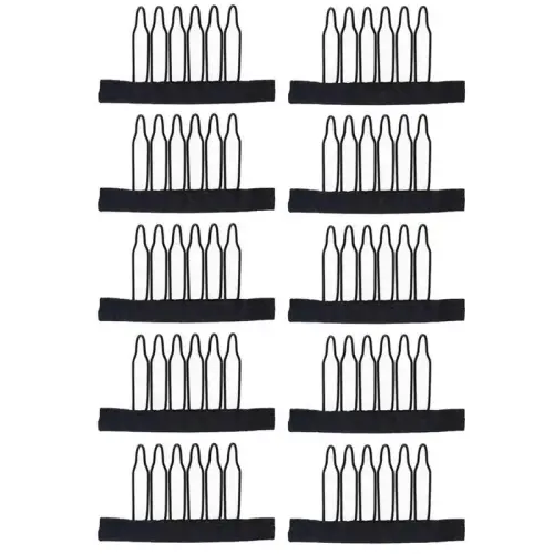 Wig Comb Clips Cloth And Stainless Steel Wig Combs 6 Teeth