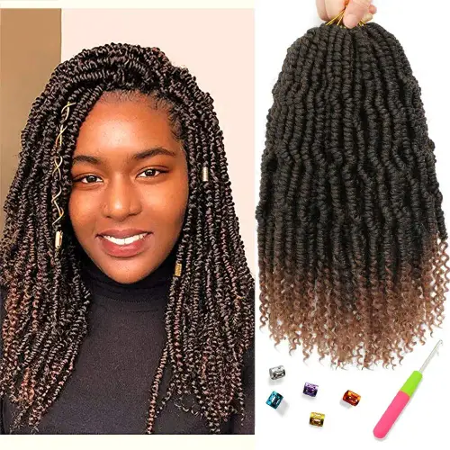 Spring Twist Crochet Braids Pre-looped Passion Twist Crochet