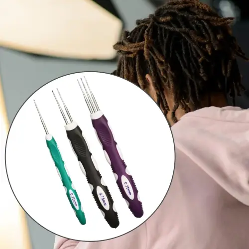 3Pcs Dreadlock Crochet Hooks Tool 1 Hook 2 Hook 3 Hooks for