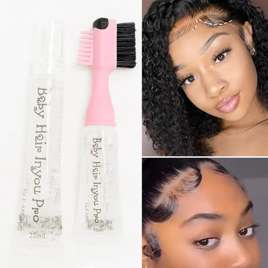 Edge Brush with Gel Dispenser Double Sided Edge Control Hair
