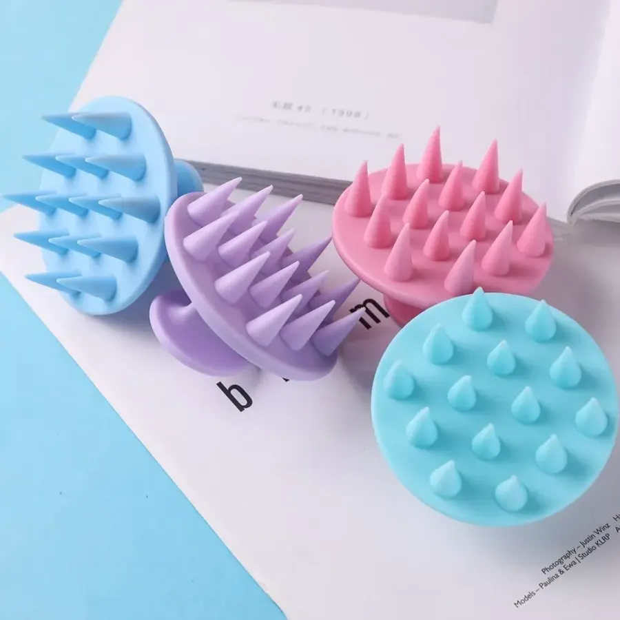 Silicone Shampoo Scalp Hair Massager Shampoo Massage Comb