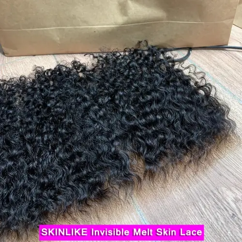 SKINLIKE Real HD Lace Frontal Melt Skins Deep Curly invisible