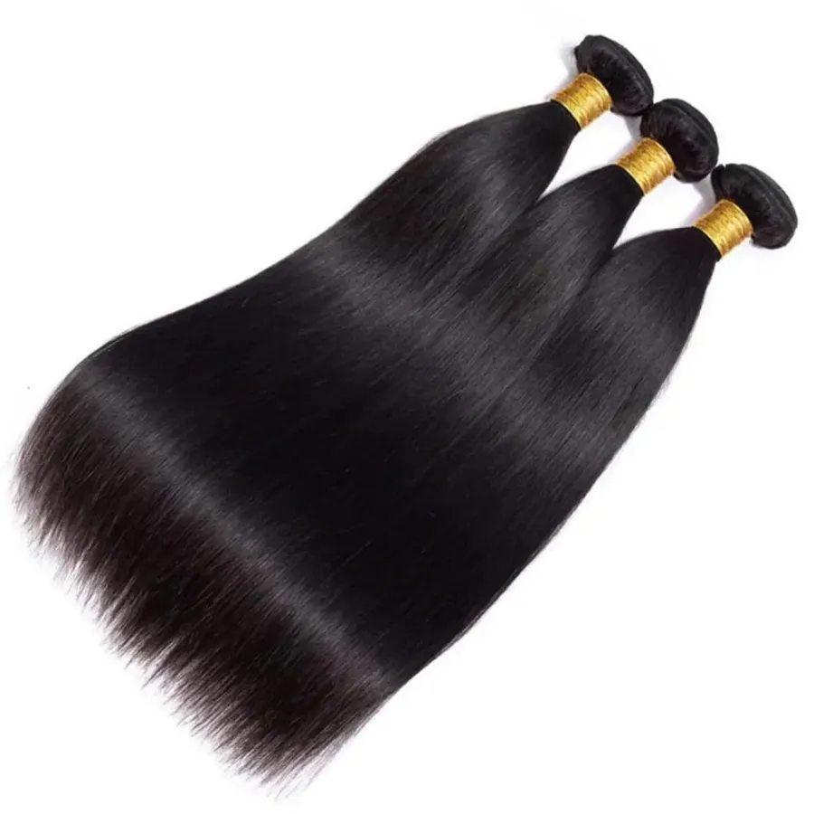 Brazilian Straight Hair Bundles 1/3/4 Pcs 100% Unprocessed