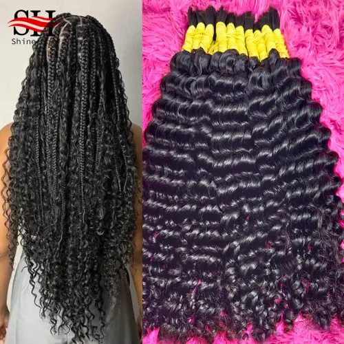100% Human Hair Bulk Extension Virgin Boho Braids Human Hair