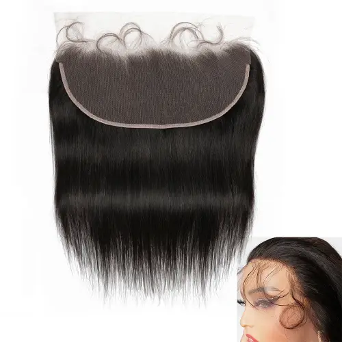 13x4 Lace Frontal Remy Brazilian Human Hair Pre-plucked 13*4