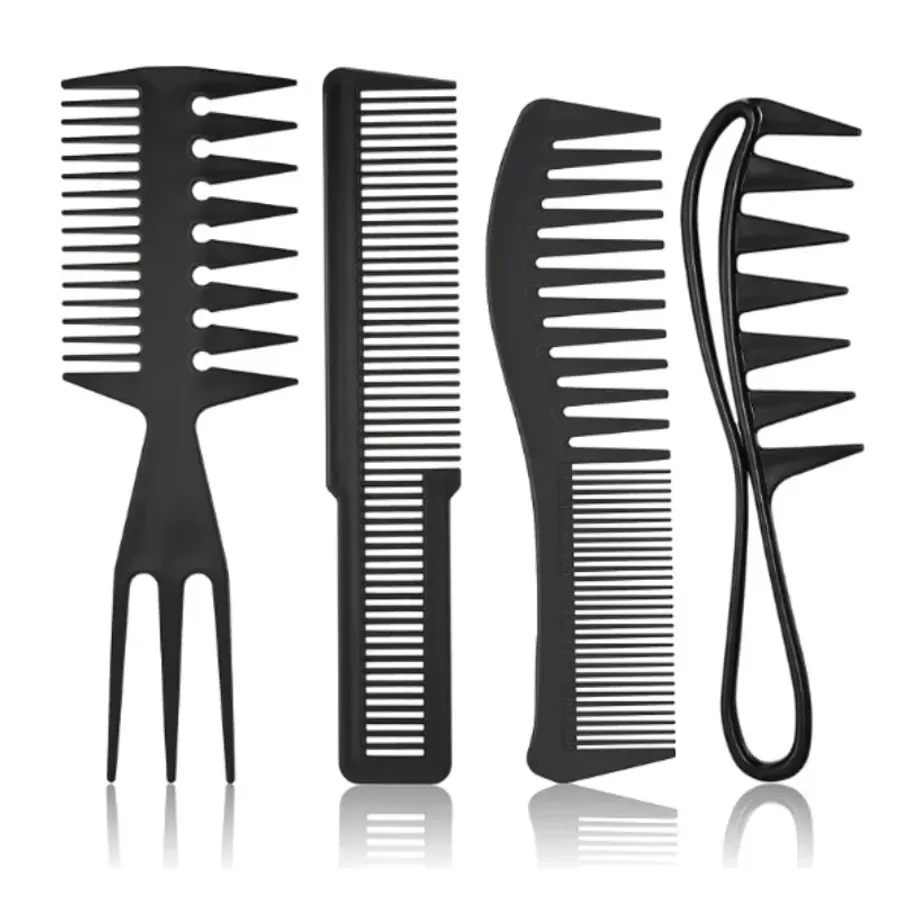 2/3/4pcs Wide Tooth Curl Comb Detangling Comb Texture Comb