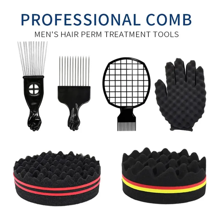 Oval Double Sides Magic Twist Hair Brush Sponge Brush For