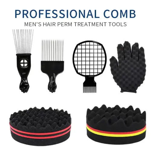 Oval Double Sides Magic Twist Hair Brush Sponge Brush For