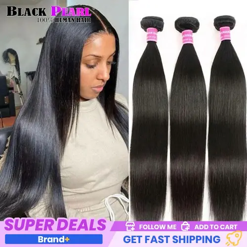 Straight Bundles Human Hair 22 24 26 Inch 12A Brazilian