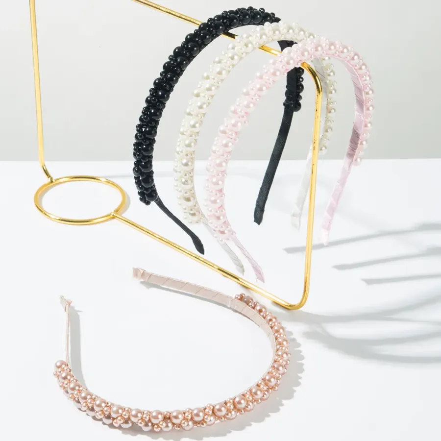 Pearl Flower Hairband Headband Adult Hair Accessories Hair