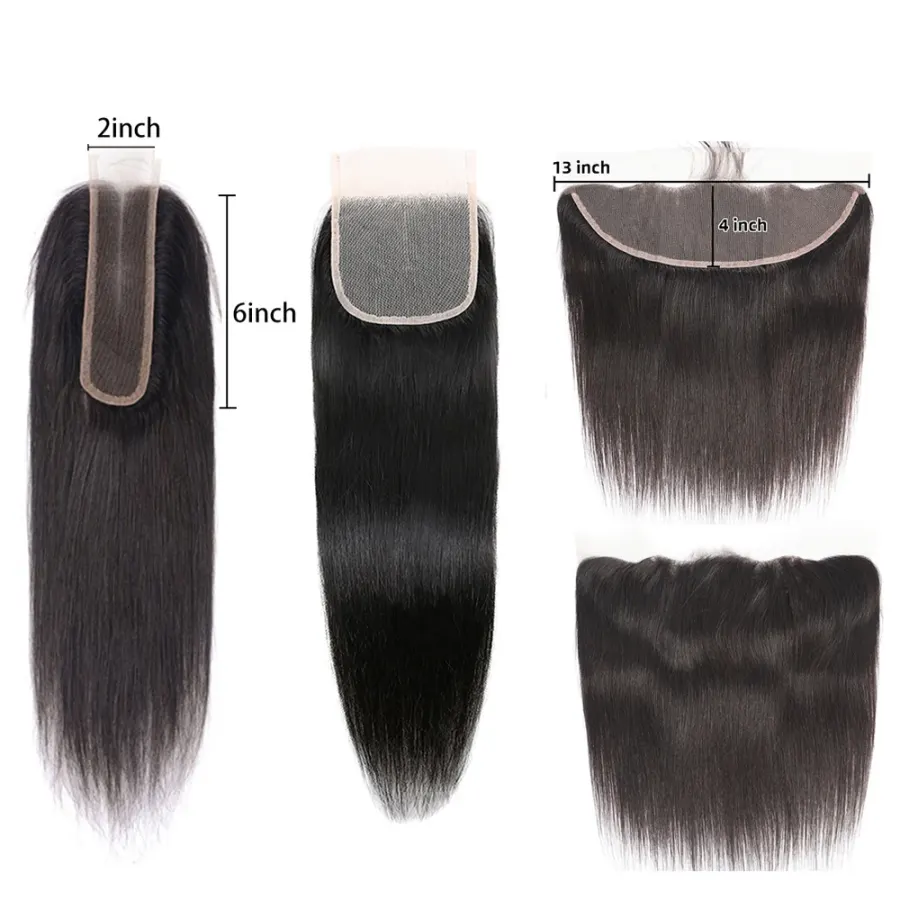 Lace Closure Human Hair 2x6 Kim Lace Closure Straight Hair