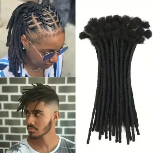Dreadlocks Synthetic Extensions 8 Inch 10 Strands Loc Dreads