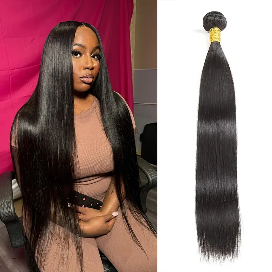 100g/pcs Straight Human Hair Bundles Virgin Human Hair