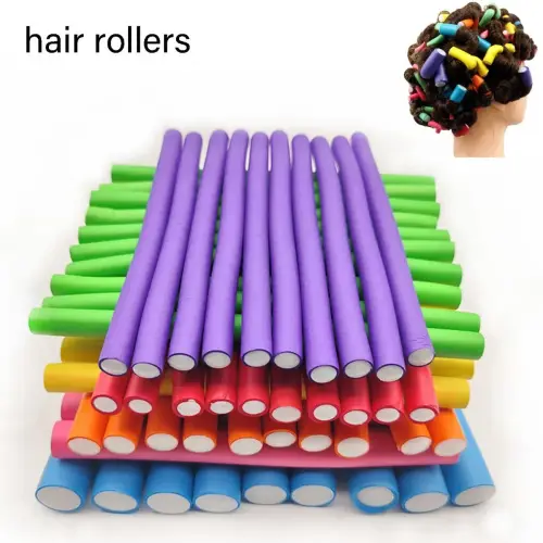 10pcs Flexible Hair Curling Rod Hair Curler Makers Soft Foam