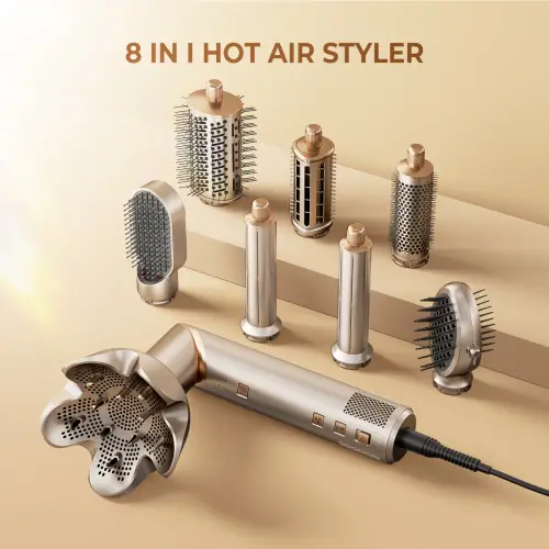 Hair Dryer 8 in 1 Hair Styler Tools Complete Set Salon