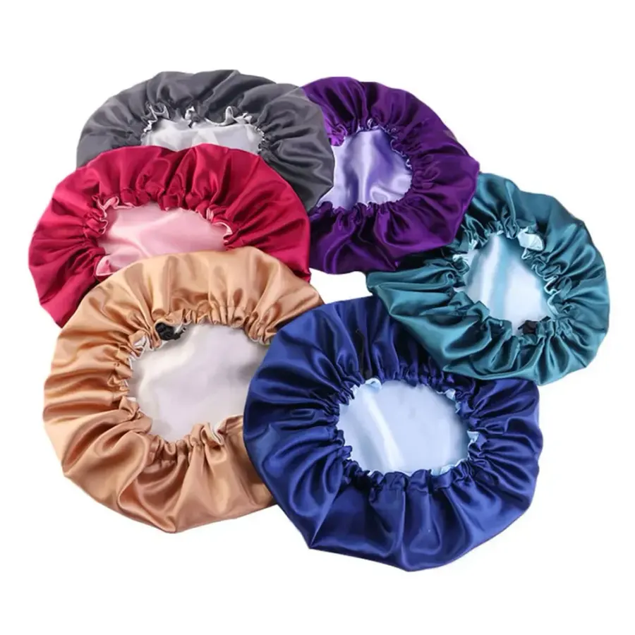 Double Layer Adjustable Night Sleep Cap Hair Care Beauty