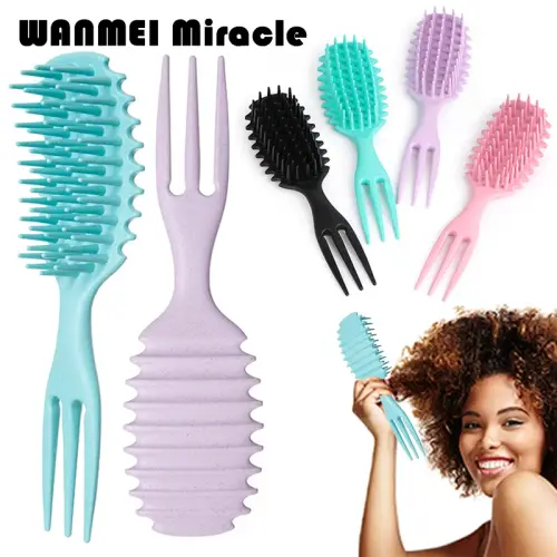 Curly Hair Brush Gentle Detangling Hairbrush Scalp Massage