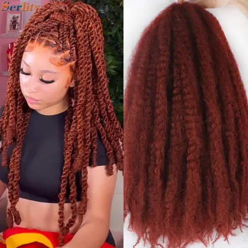 Marley Twist Braiding Hair Pre Stretched 1- 6 Packs Ombre