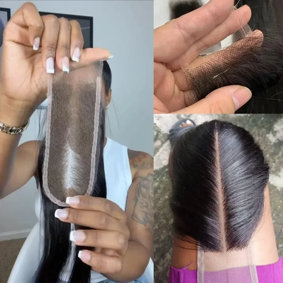 2x6 Lace Closure 100% Human Hair 10''-22'' HD Lace Closure
