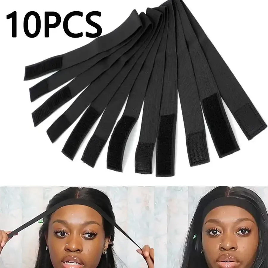 Elastic Band For Wig 10Pcs Babys Hair Edges Wrap Wig Band