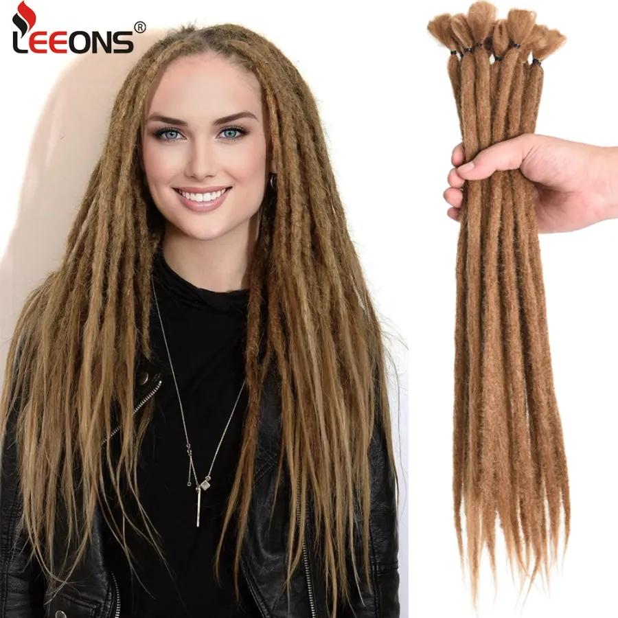 20" Dreadlocks Extensions Dreads Locs Crochet Hair 5/10
