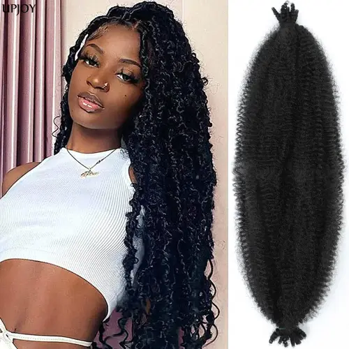 Springy Marley Twist Crochet Braids Hair Afro Kinky Curly