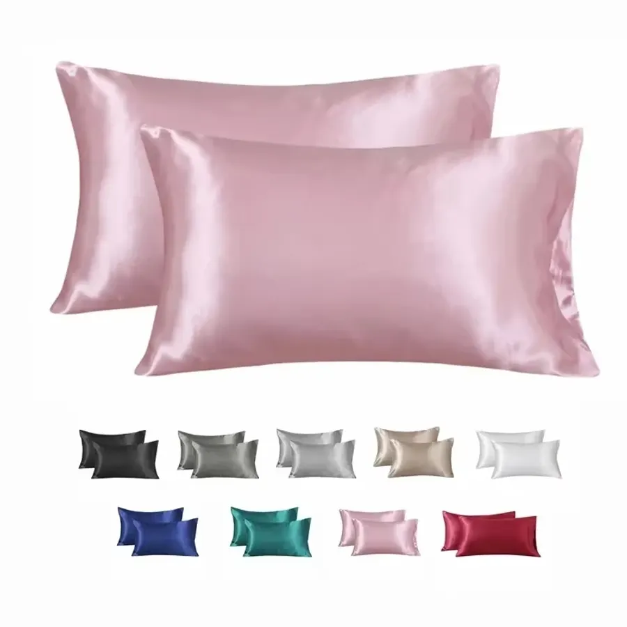 100% Silk Pillowcase Pillow Cover Silky Satin Hair Beauty