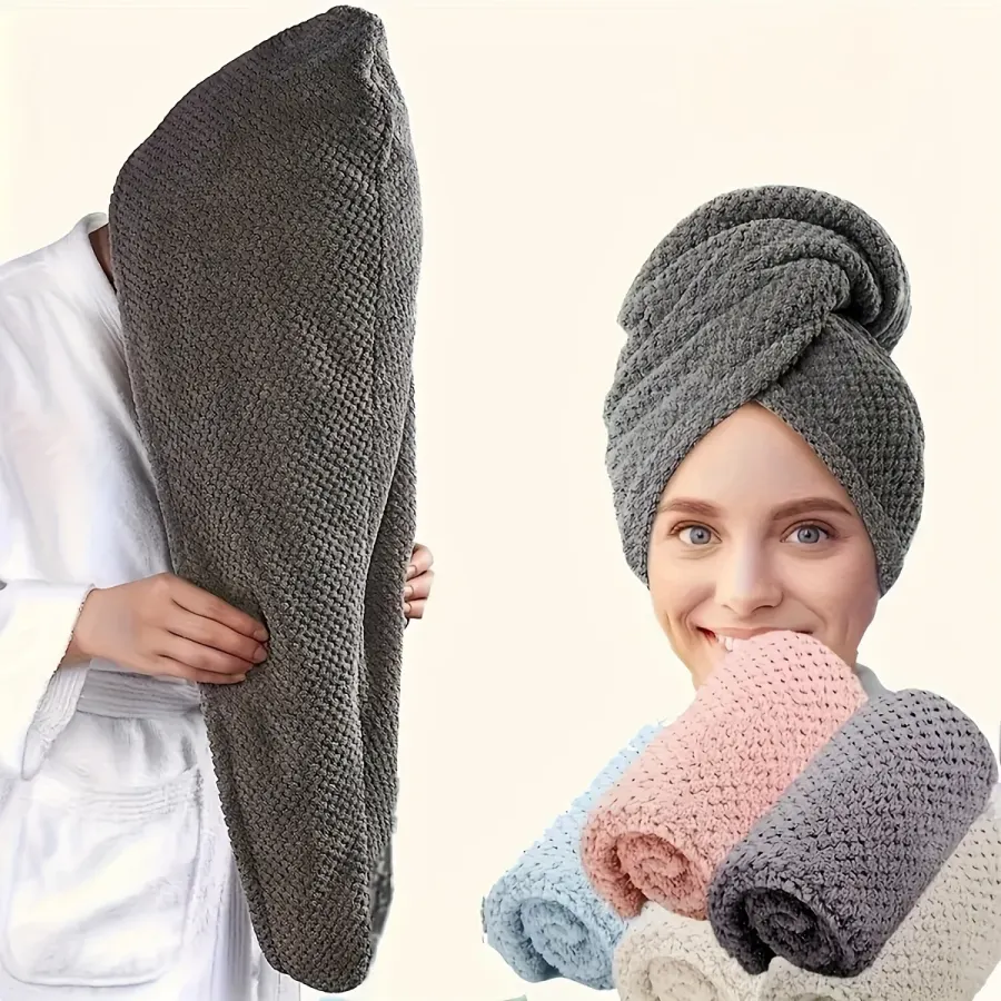 Microfibre Hair Towel Wrap - Quick-Drying