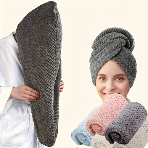 Microfibre Hair Towel Wrap - Quick-Drying