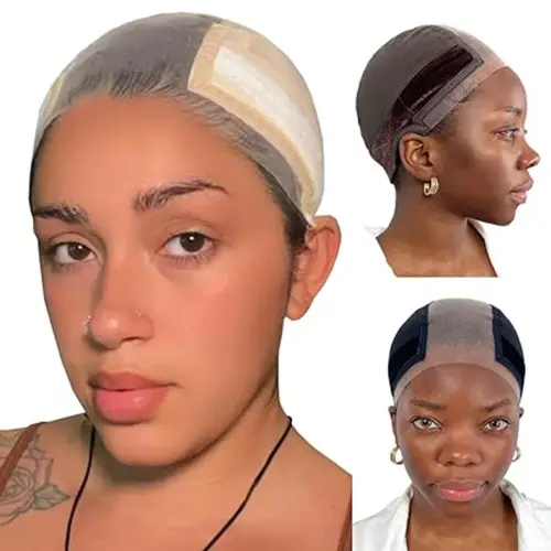 2025 New Lace Wig Cap With Grip Band For Keeping Wigs In Place