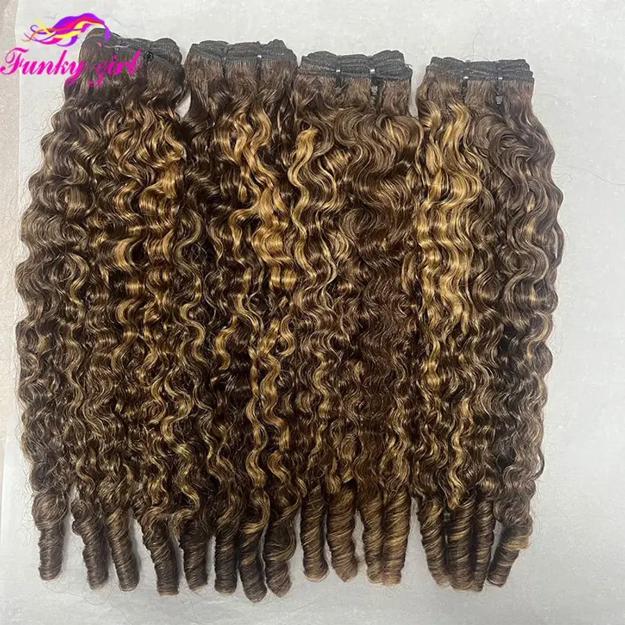 Highlight Curly Bundles 12A Burmese Curly Bundles 100% Human