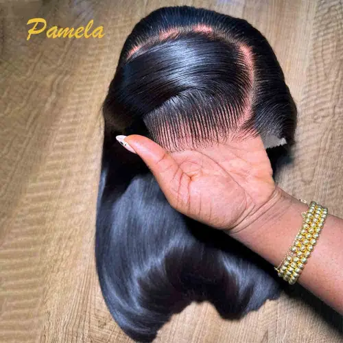 300 Density 13x6 Lace Frontal Bob Gluless Wig Human Hair 100%