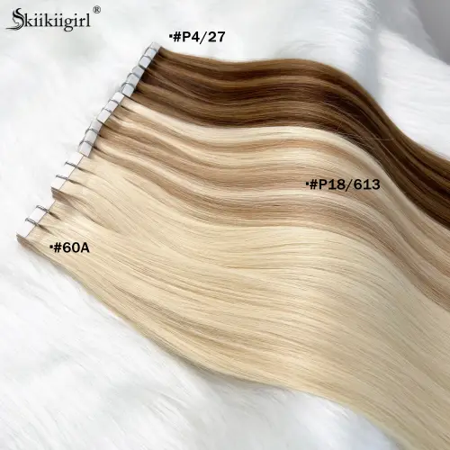 tape in human hair extensions black women 613 tape in 50g