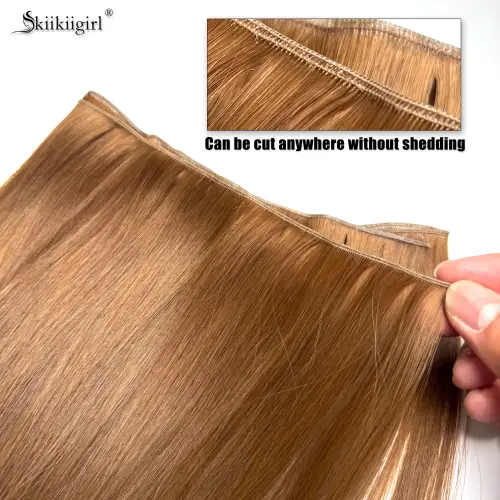 Genius Weft Human Hair Extensions 100G Double Drawn Blonde