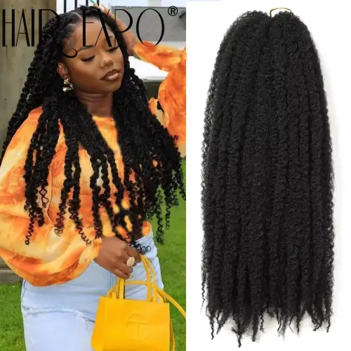 Marley Afro Kinky Braiding Hair 18inch Synthetic Crochet
