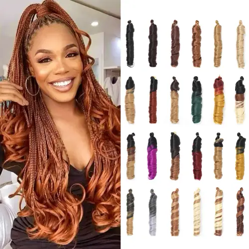 French Curly Braiding Hair for Box Braids Loose Wave Braiding